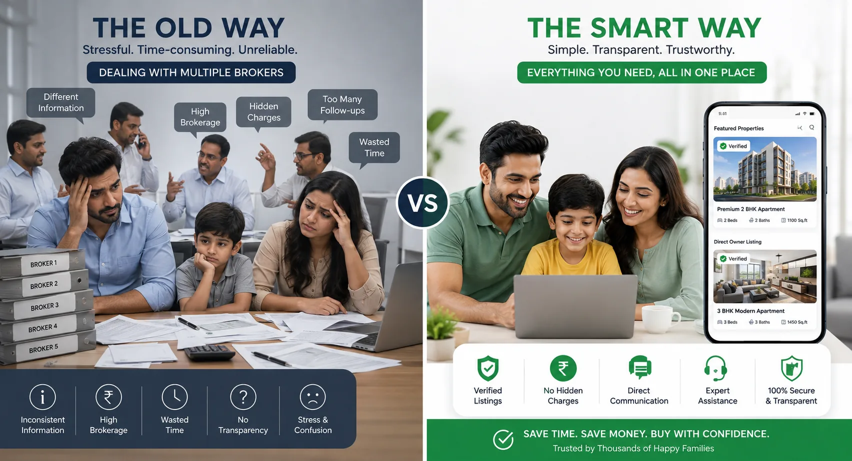 Direct Deal Hub comparison with traditional property search